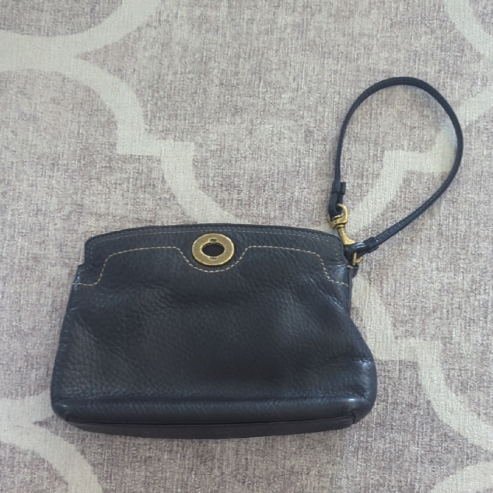 Classic Hampton Coach Black Pebbled Leather Mini Bag - Picture 8 of 8